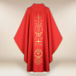 Liturgical Chasuble with Cross Motif