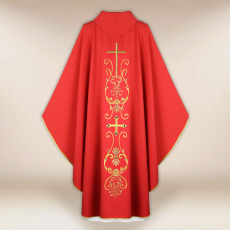 Liturgical Chasuble with Cross Motif