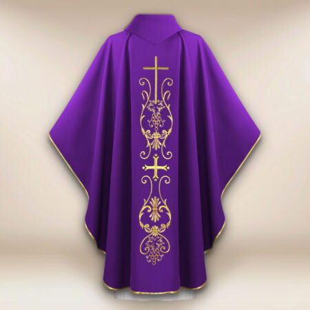 Liturgical Chasuble with Cross Motif