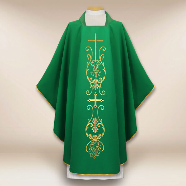 Liturgical Chasuble with Cross Motif