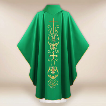 Liturgical Chasuble with Cross Motif