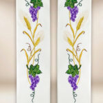 Embroidered liturgical stole with chalice motif
