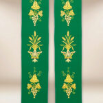 Embroidered Liturgical Stole with IHS