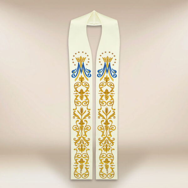 Stuła haftowana “Maryjna”