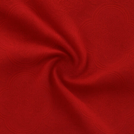 red jacquard fabric