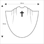 Liturgical Chasuble with Cross Motif