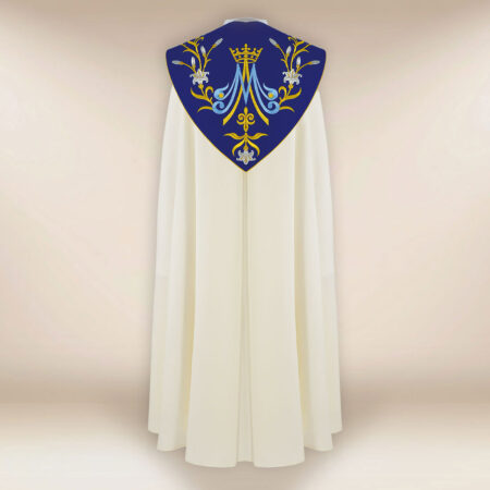 Haftowana kapa liturgiczna z motywem maryjnym