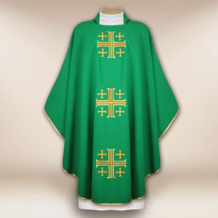 Embroidered Chasuble Jerusalem Crosses
