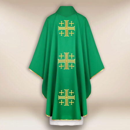 Embroidered Chasuble Jerusalem Crosses