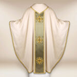 silk chasuble embroidered