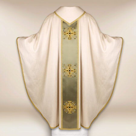 silk chasuble embroidered