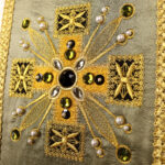 silk chasuble embroidered