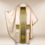 silk chasuble embroidered