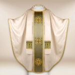 silk chasuble embroidered