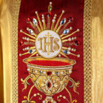 Silk Chasuble Richly Embroidered