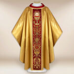 Silk Chasuble Richly Embroidered