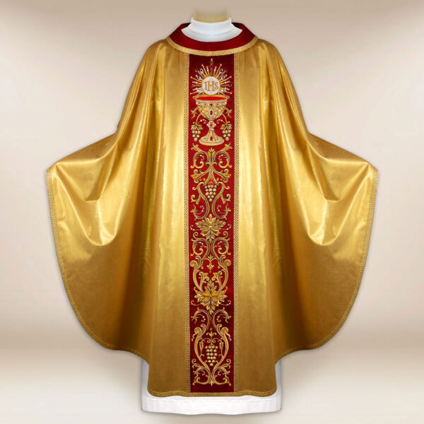 Silk Chasuble Richly Embroidered