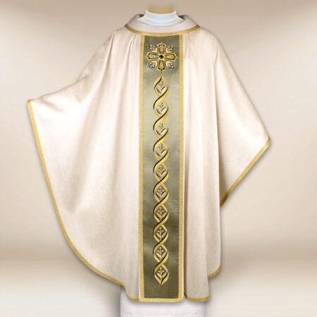 silk chasuble embroidered