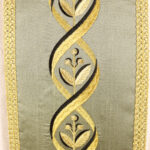 silk chasuble embroidered