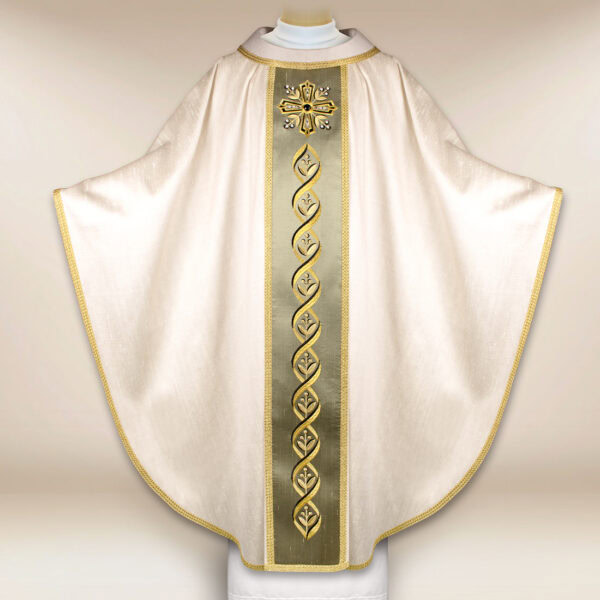 silk chasuble embroidered