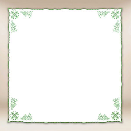 Embroidered Napkin Green 95x95
