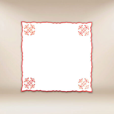 Embroidered Napkin Red 45x45