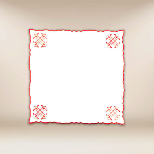 Embroidered Napkin Red 45x45