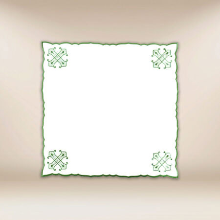 Embroidered napkin green 45×45