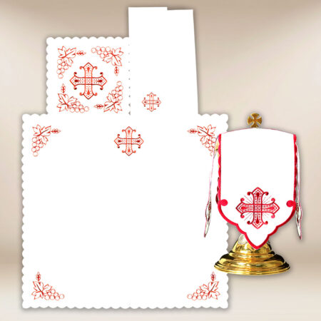 Embroidered chalice linen