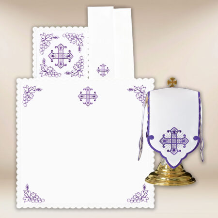 Calvario set of chalice linens