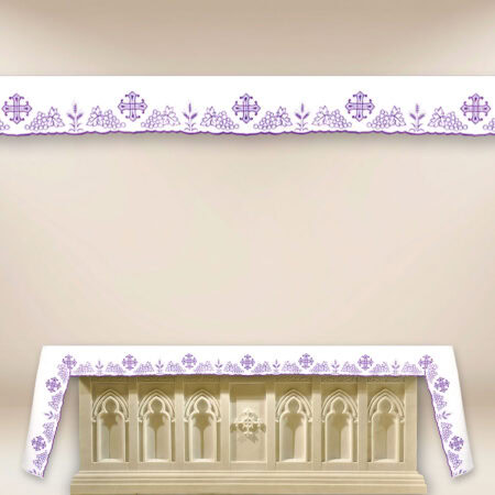 Purple liturgical altar cloth