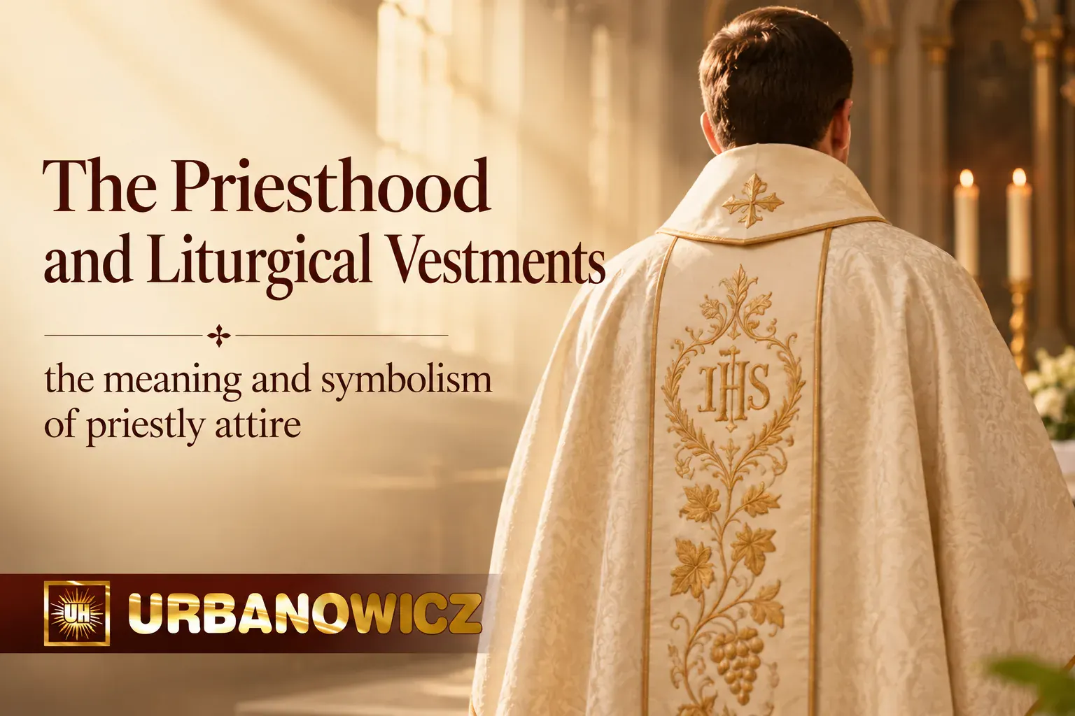 A priest in liturgical vestments celebrating at the altar – the meaning and symbolism of a priest’s attire